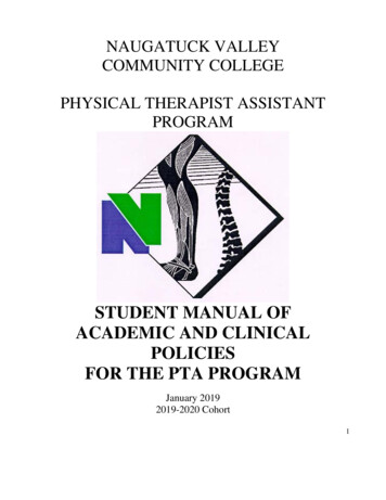 PTA Manual 2019 - Welcome To NVCC! NVCC Means Putting .