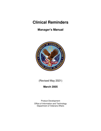 Clinical Reminders - VA