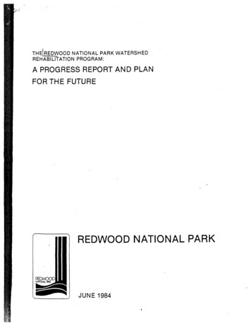 THEIREDWOOD NATIONAL PARK WATERSHED 