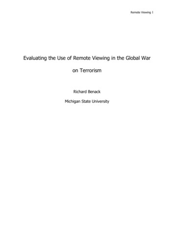 Evaluating The Use Of Remote Viewing In The Global War 