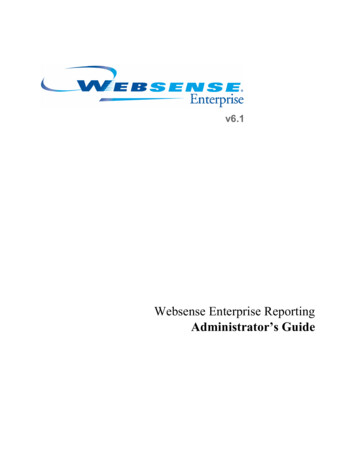 Websense Enterprise Reporting Administrator’s Guide