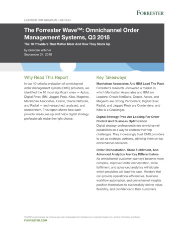 The Forrester Wave : Omnichannel Order Management 
