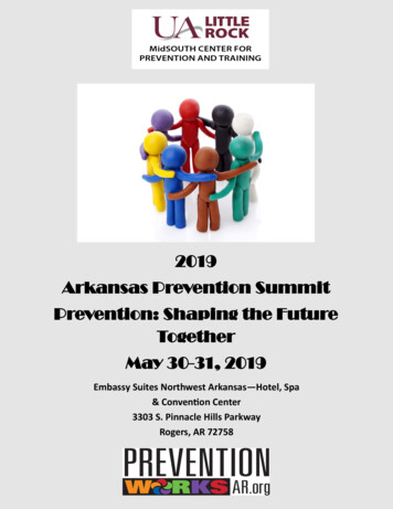 2019 Arkansas Prevention Summit . - Midsouth.ualr.edu