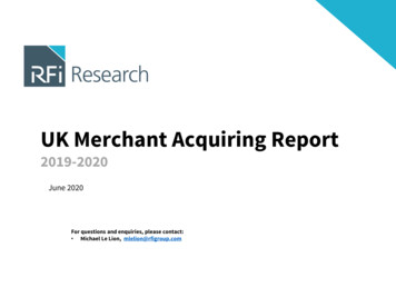 UK Merchant Acquiring Report - RFi Group