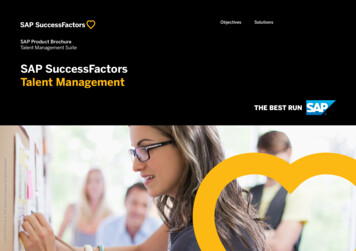 SAP SuccessFactors Talent Management