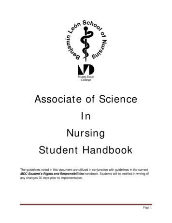 Associate Of Science In Nursing Student Handbook - MDC