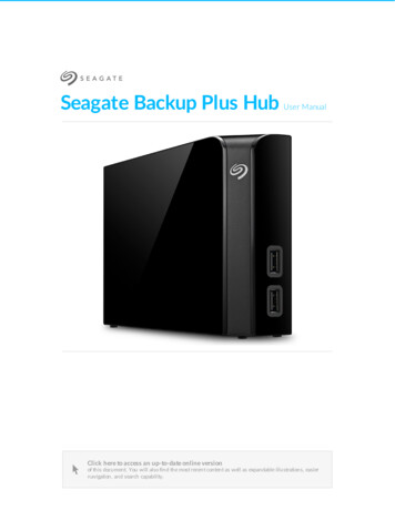 Seagate Backup Plus Hub User Manual