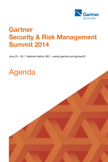 Gartner Security & Risk Management Summit 2014