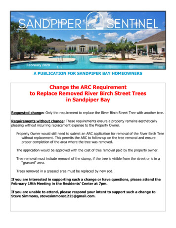 Change The ARC Requirement To Replace Removed River Birch .
