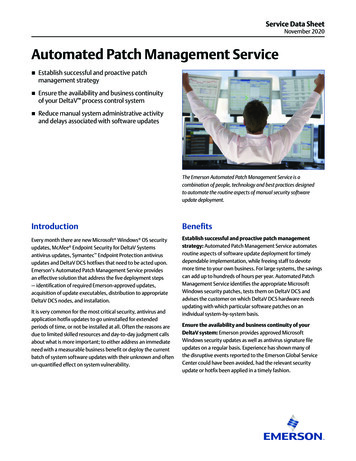 Automated Patch Management Service - Emerson