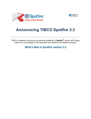 Announcing TIBCO Spotfire 3