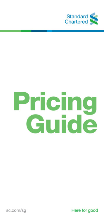Pricing Guide - Standard Chartered
