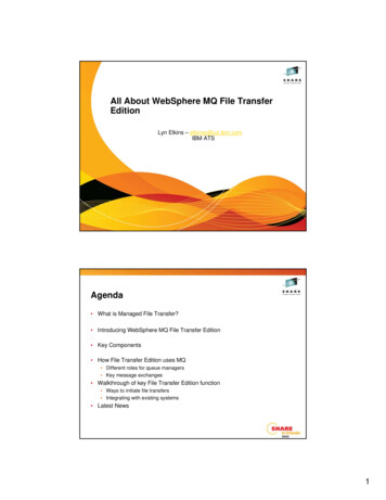 SHARE WebSphere MQ File Transfer Edition