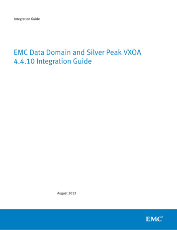 EMC Data Domain And Silver Peak VXOA 4.4.10 Integration 