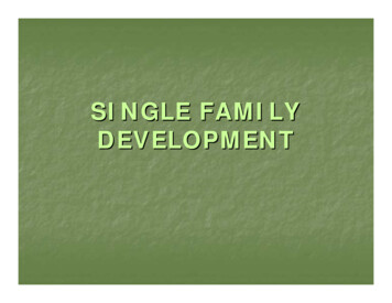 Single Family Development - FRBSF