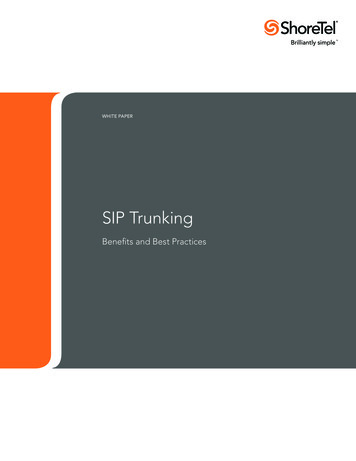 SIP Trunking - Media.shoretel 