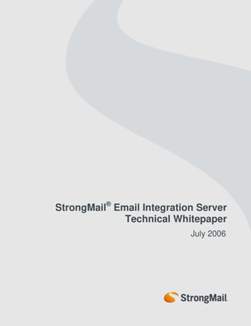 StrongMail Email Integration Server