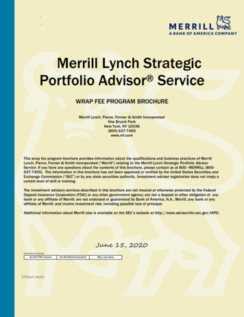 Merrill Lynch Strategic Portfolio Advisor Service