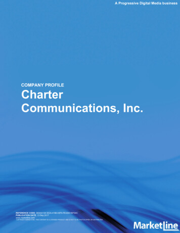 Communications, Inc. Charter COMPANY PROFILE