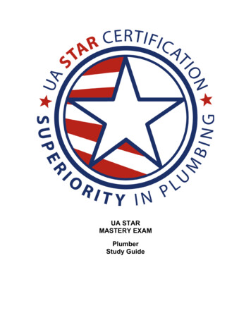 UA STAR MASTERY EXAM Plumber Study Guide