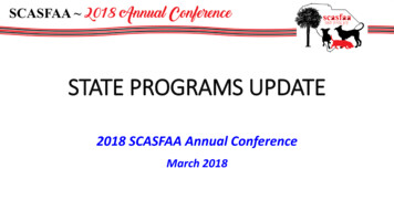 STATE PROGRAMS UPDATE - Scasfaa 