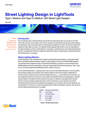 Street Lighting Design In LightTools