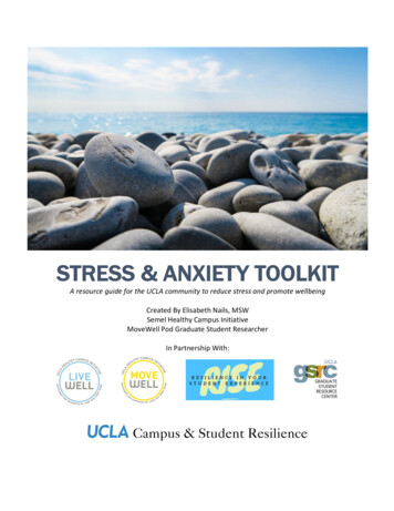 Stress & Anxiety Toolkit - Healthy.ucla.edu