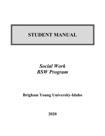 Student Manual 2020 - BYU-I