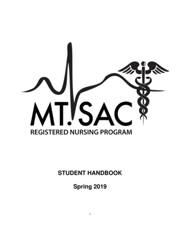 STUDENT HANDBOOK Spring 2019 - Mt. San Antonio College