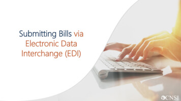 Submitting Bills Via EDI - DOL
