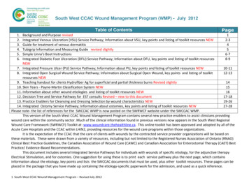 South West CCAC Wound Management Program (WMP) - July 