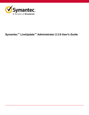 Symantec LiveUpdate Administrator 2.3.8 User's Guide