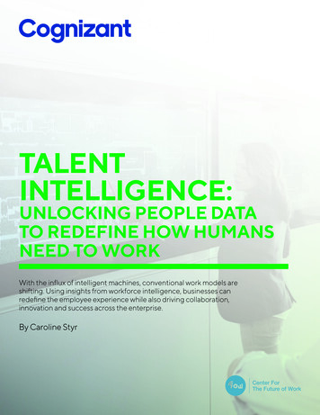 Talent Intelligence: Unlocking People Data To Redefine 