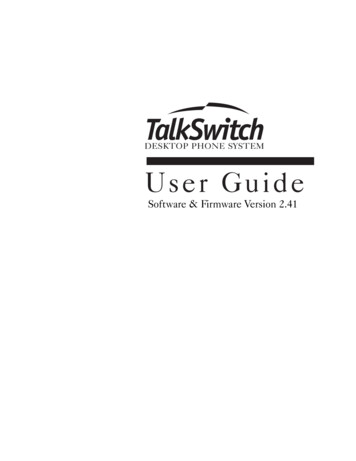 DESKTOP PHONE SYSTEM User Guide - Level 3 PC