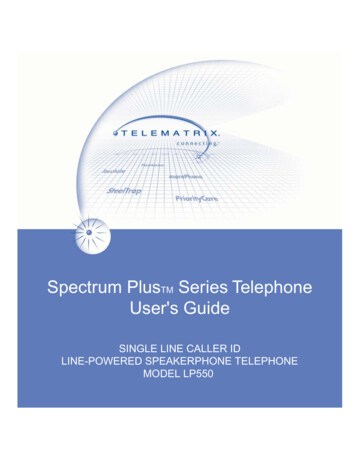 Spectrum Plus Series Telephone User's Guide