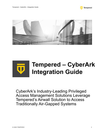 Tempered – CyberArk Integration Guide