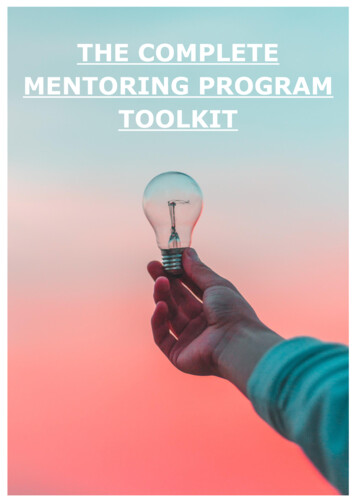 THE COMPLETE MENTORING PROGRAM TOOLKIT