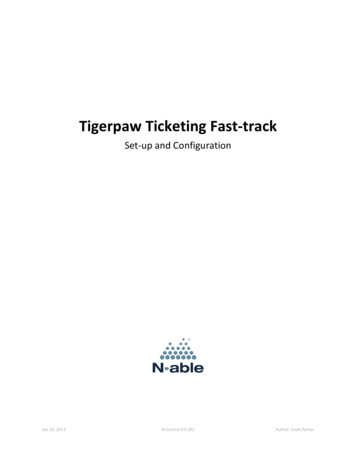 Tigerpaw Ticketing Fast-track