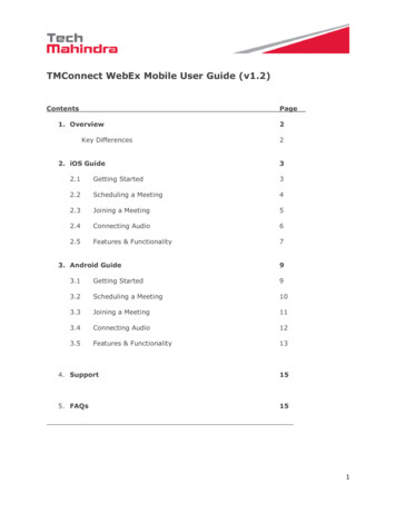 TMConnect WebEx Mobile User Guide (v1.2) - BT 