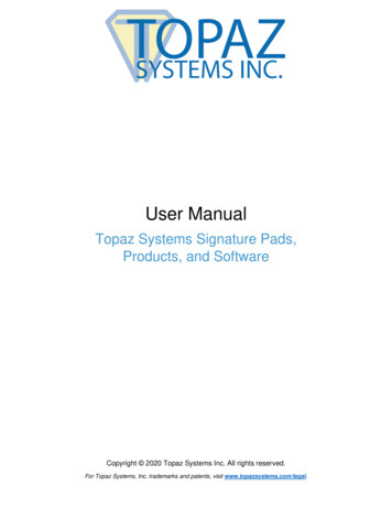 Topaz Systems Universal User Guide