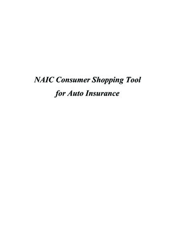 NAIC Consumer Shopping Tool For Auto Insurance