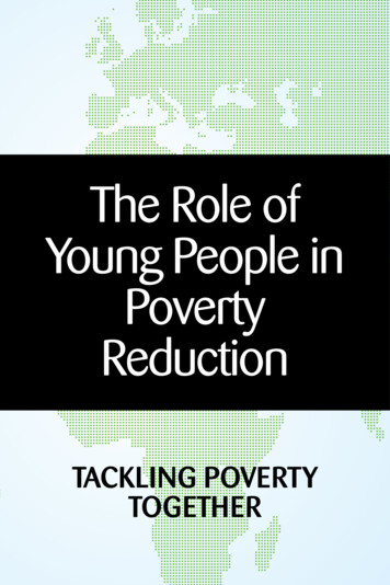 The Role Of Young People In Poverty Reduction