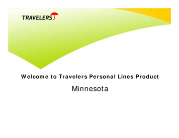 Welcome To Travelers Personal Lines Product