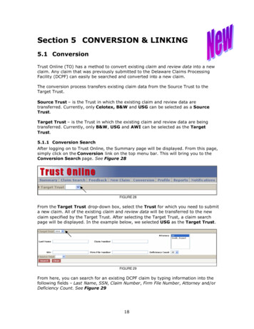 Section 5 CONVERSION & LINKING - WRG Asbestos PI Trust