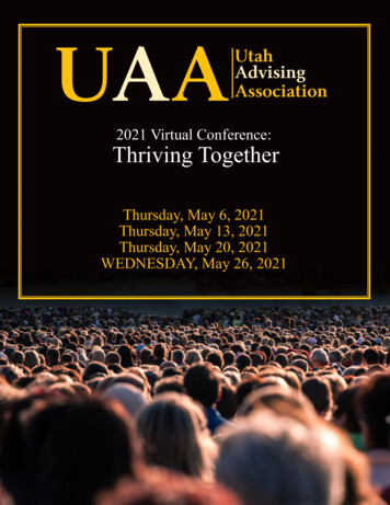 2021 Virtual Conference: Thriving Together
