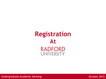 Registration - Radford