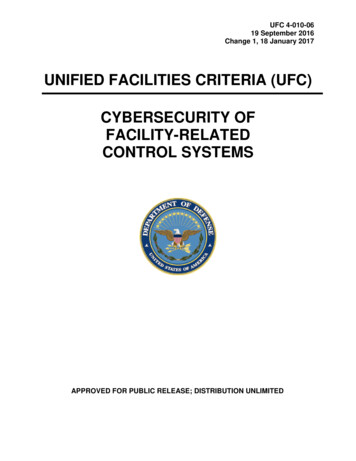 UNIFIED FACILITIES CRITERIA (UFC) CYBERSECURITY OF .