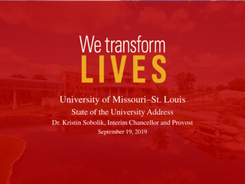 State Of The University Address - UMSL Blogs