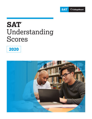 2020 SAT Understanding Scores - College Board