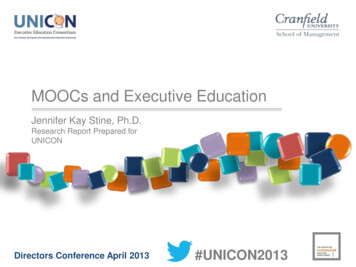 Moocs And Executive Education - UNICON